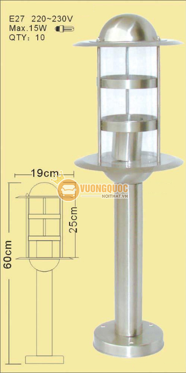 Đèn năng lượng chống thấm nước ROL400-1